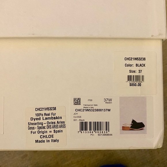 Chloe Joy Suede lambskin lined clogs, in near pristine condition size 37. - Picture 5 of 9